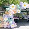 157-Piece Daisy Balloon Garland Arch Kit - White Groovy Daisy Flower and Macaron Pastel Balloons for Baby Shower, Daisy Theme Wedding, Girls' Birthday, and Boho Party Decorations